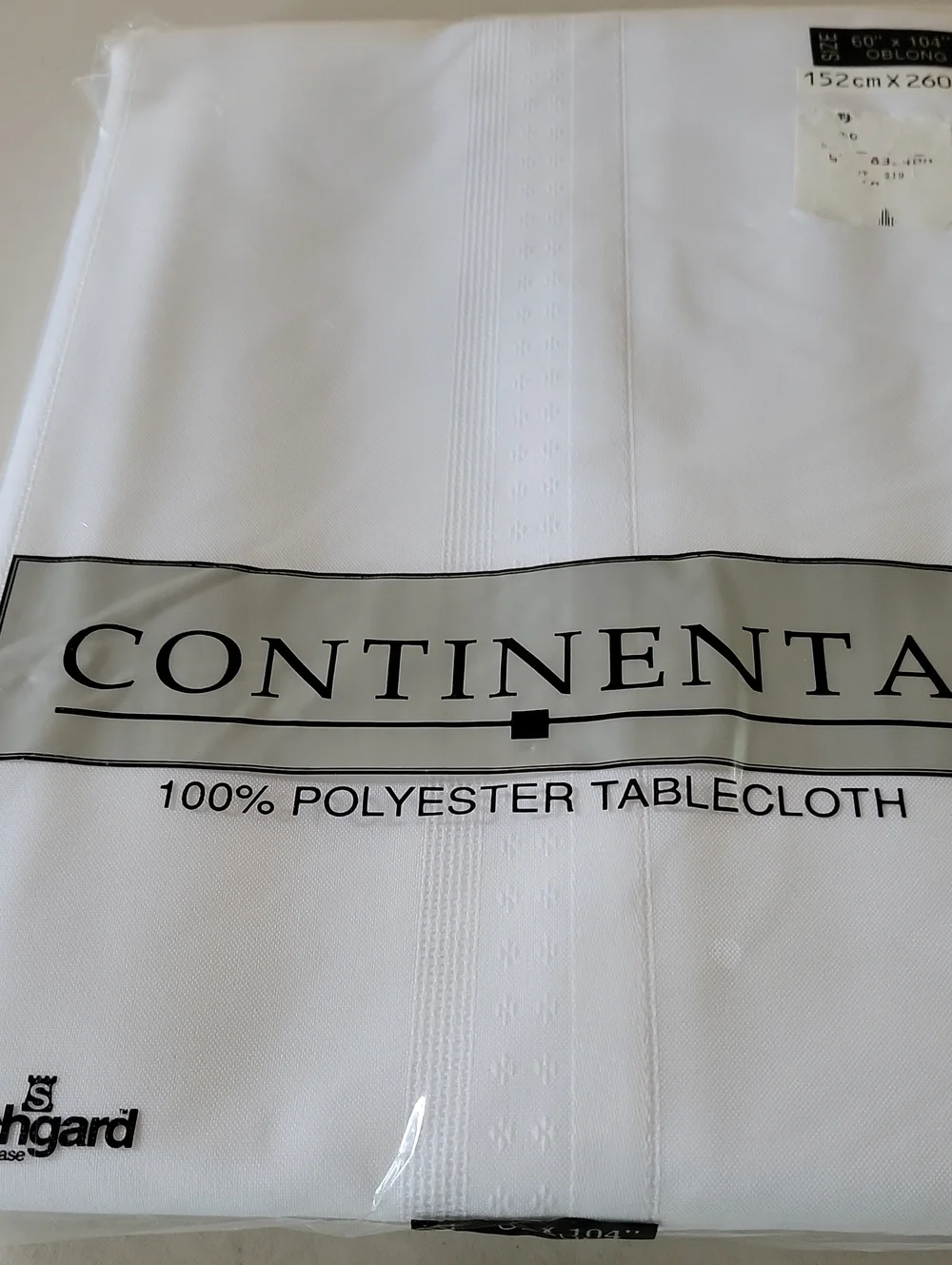 Continental Stripe Polyester Tableclorh 60
